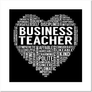 Business Teacher Heart Posters and Art